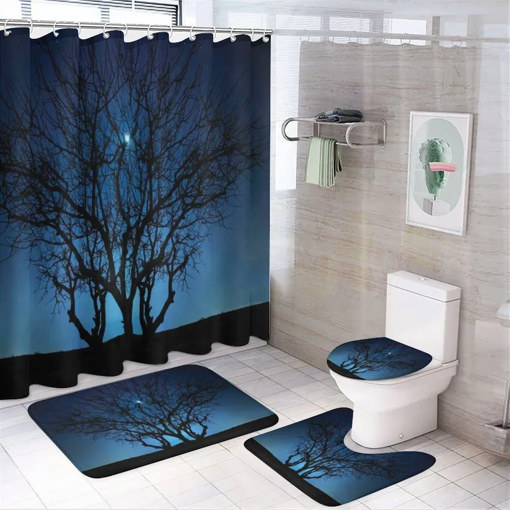 Night Moon Cosmos — 4-Piece Bathroom Set preview