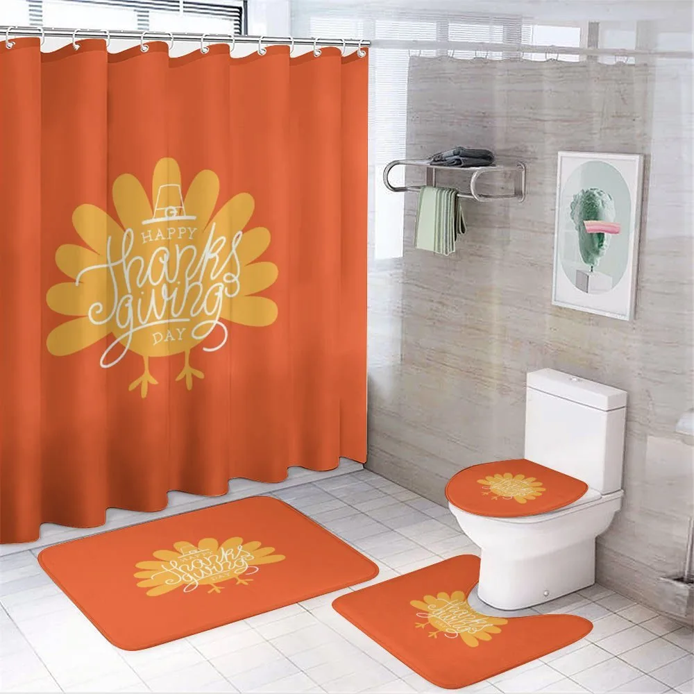 Poultry Silhouette Fall — 4-Piece Bathroom Set preview