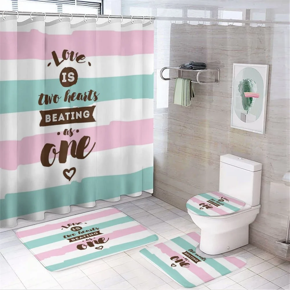 Retro Style Pastel — 4-Piece Bathroom Set preview