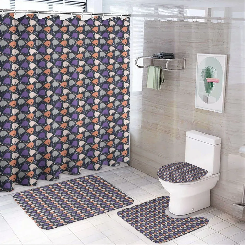 Spooky and Funny Dots — 4-Piece Bathroom Set preview