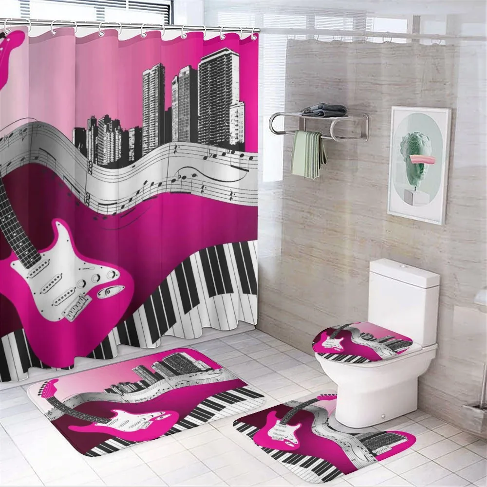 Urban Bass Guitar Rock — 4-Piece Bathroom Set preview