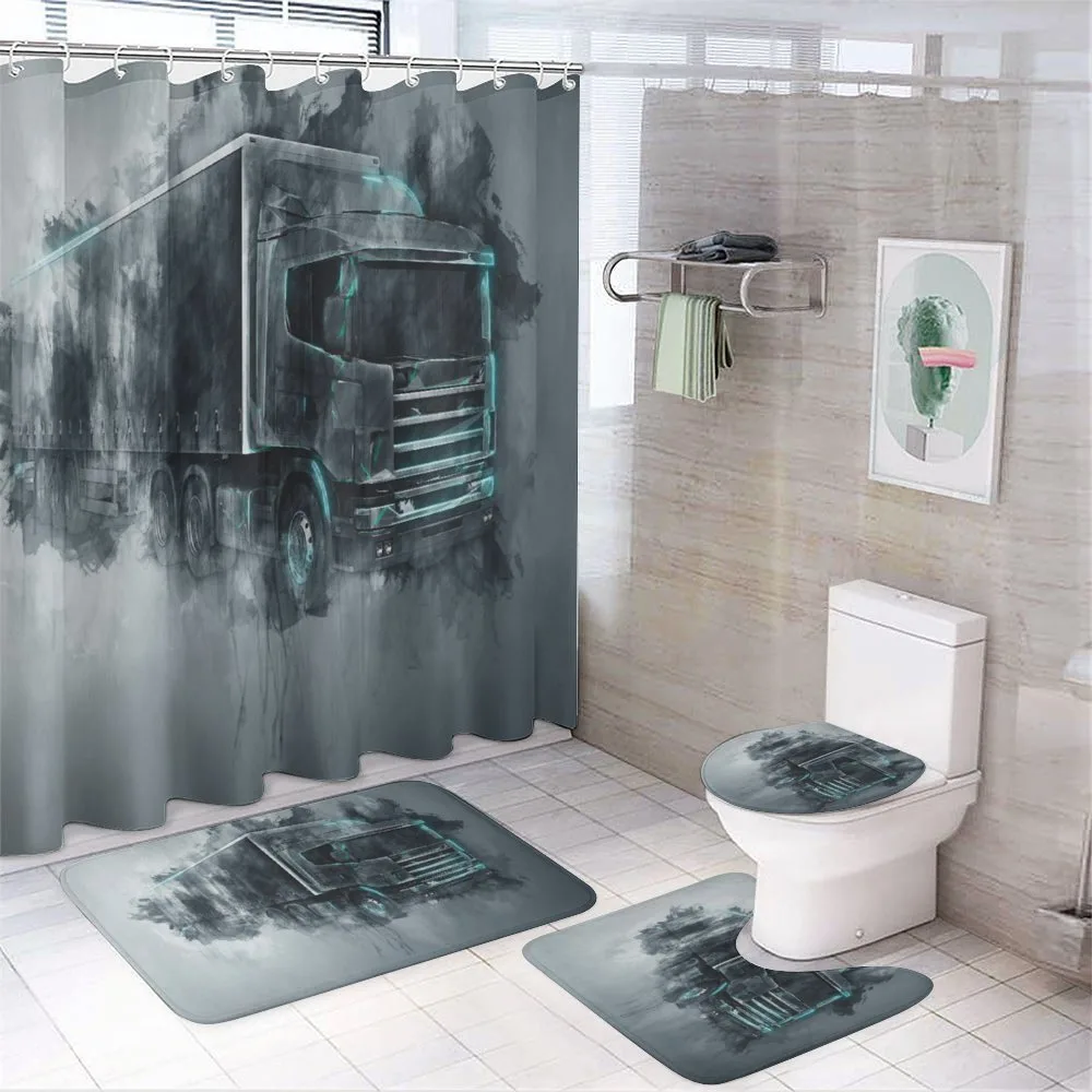 Cargo Delivery Theme — 4-Piece Bathroom Set preview