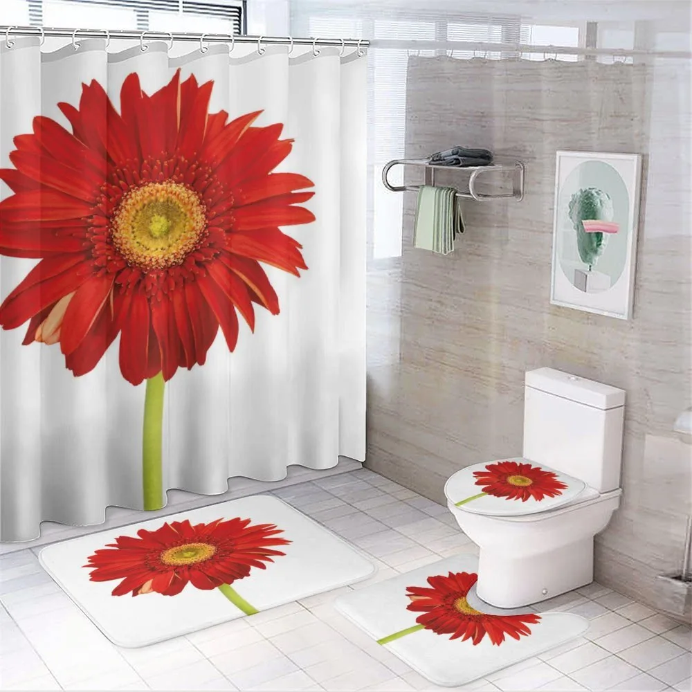 Closeup Flower Photo — 4-Piece Bathroom Set preview