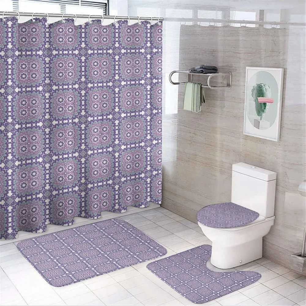 Flower Inspired Shapes — 4-Piece Bathroom Set preview
