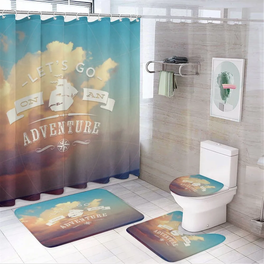 Lets Go on Clear Sky — 4-Piece Bathroom Set preview