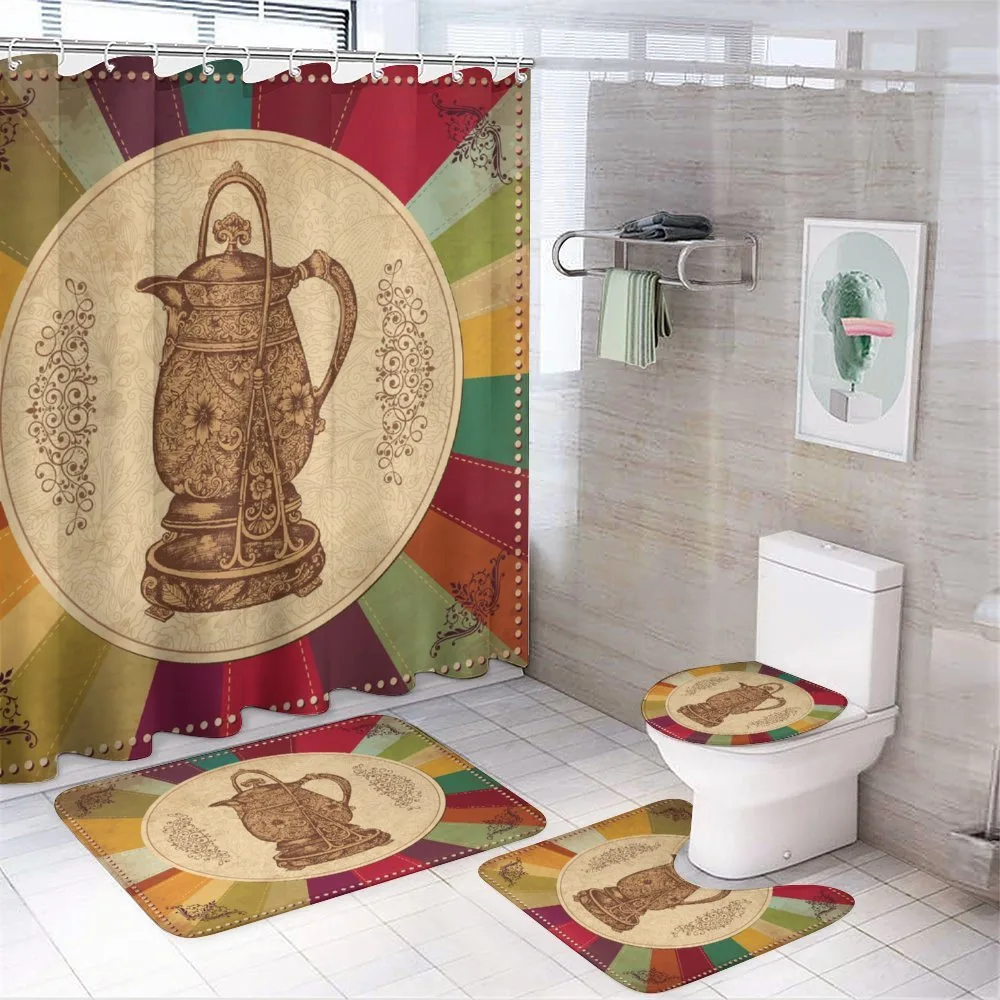 Old Antique Teapot — 4-Piece Bathroom Set preview