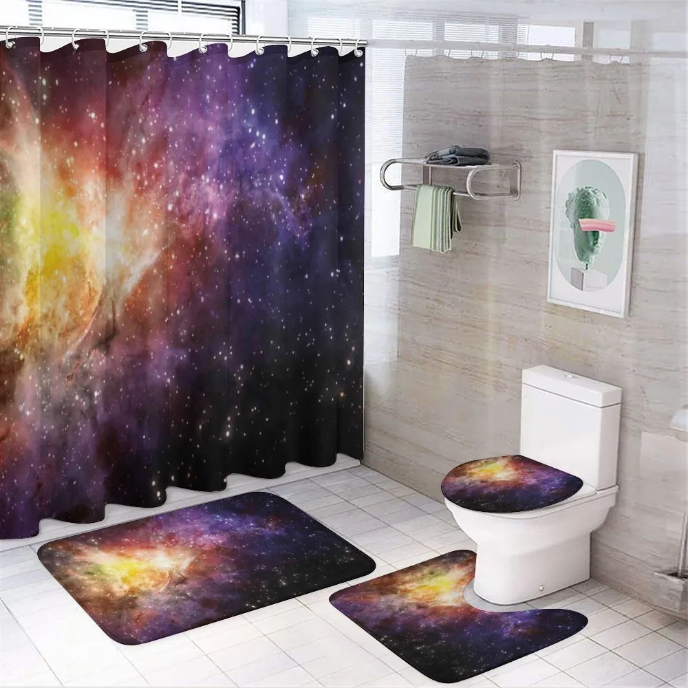 Outer Space Nebula View — 4-Piece Bathroom Set preview