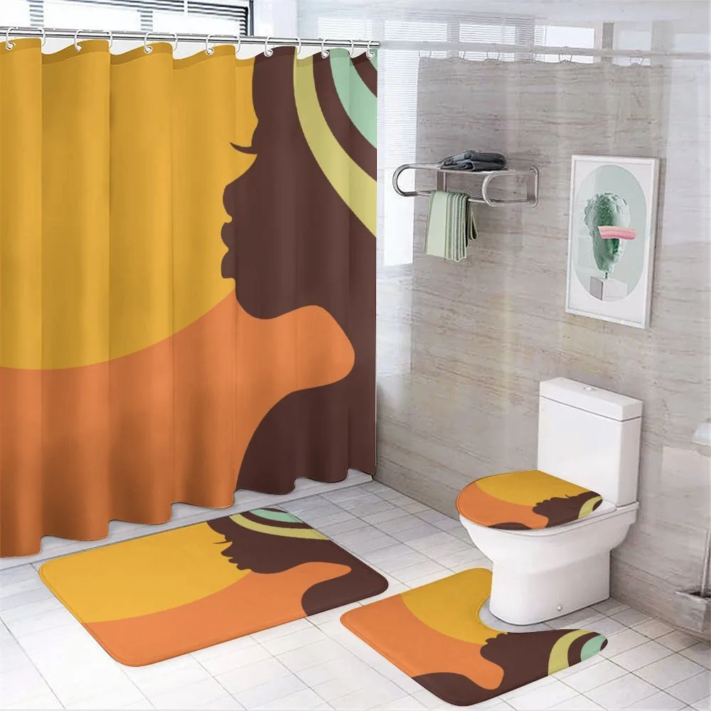 Teenage Girl Face — 4-Piece Bathroom Set preview