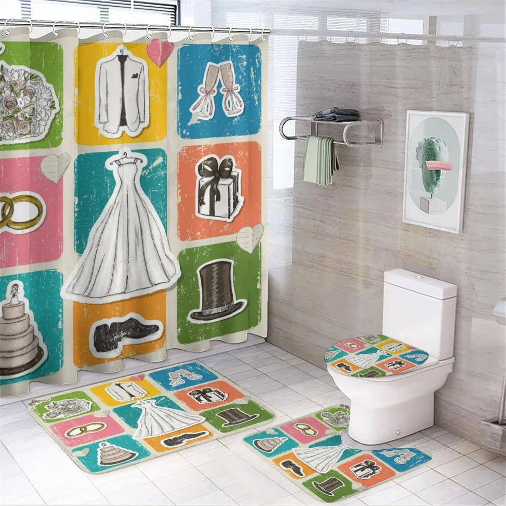 Wedding Theme Poster — 4-Piece Bathroom Set preview