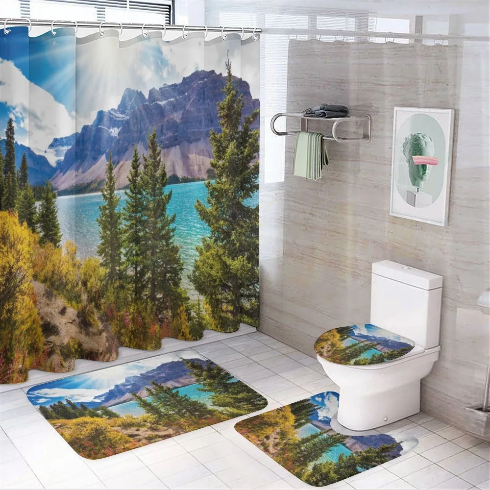 Canadian Glacial Lake — 4-Piece Bathroom Set preview