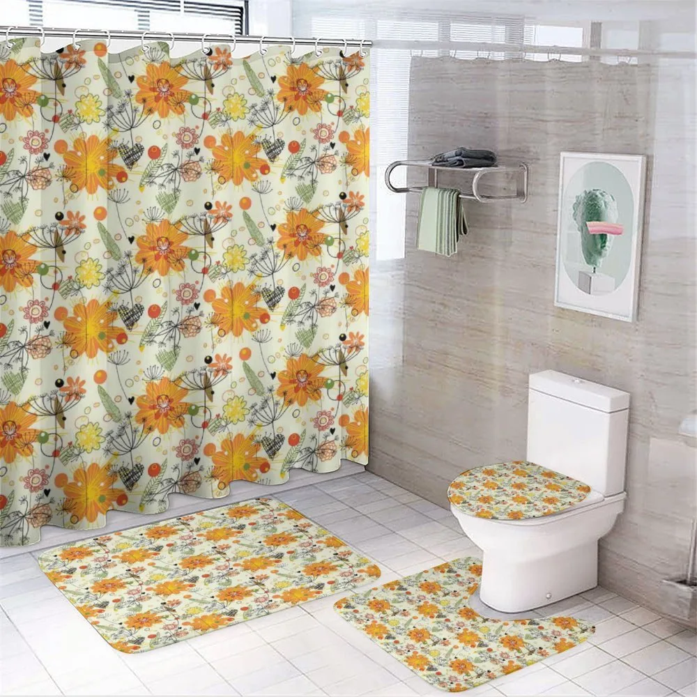 Cheerful Spring Art — 4-Piece Bathroom Set preview