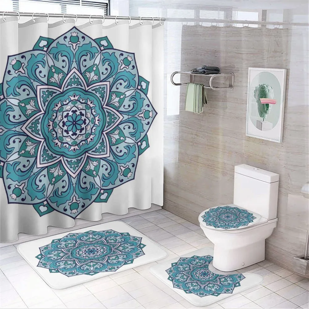 Curly Eastern Flower — 4-Piece Bathroom Set preview