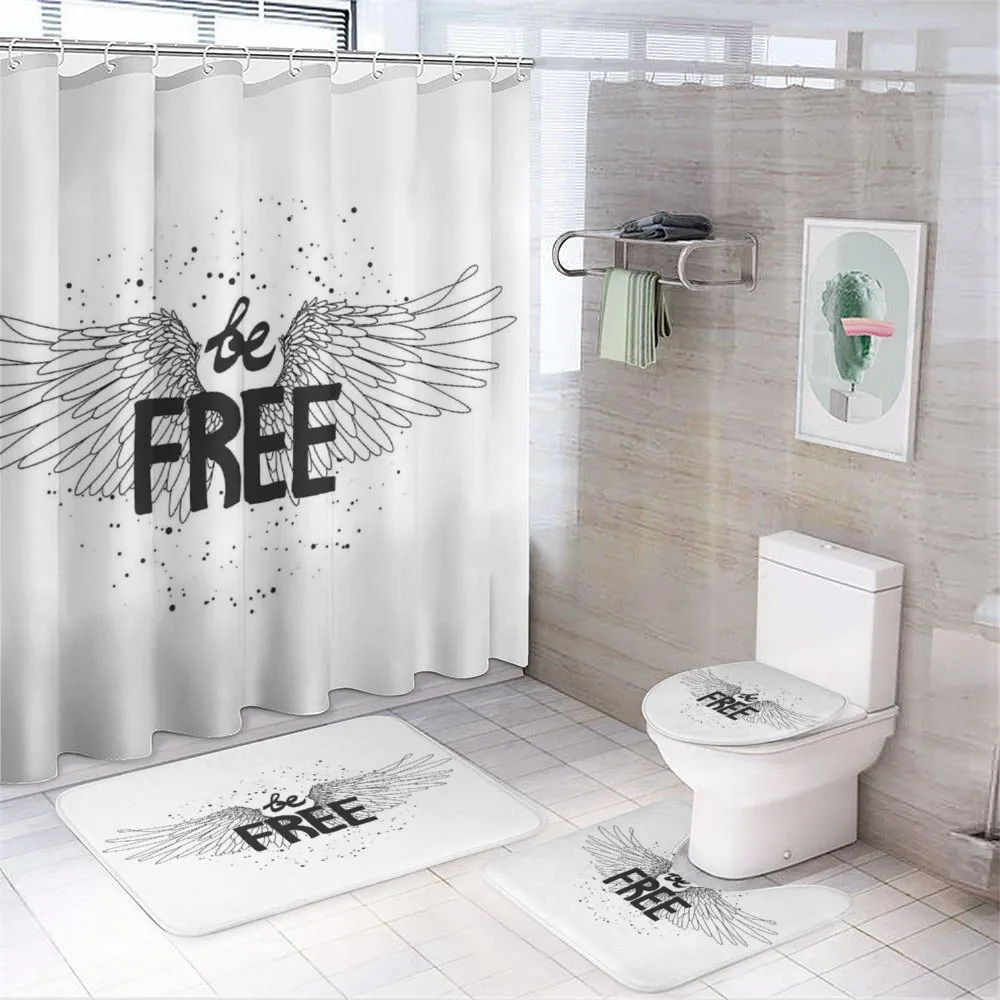 Ink Written Be Free 4-Piece Bathroom Set product video