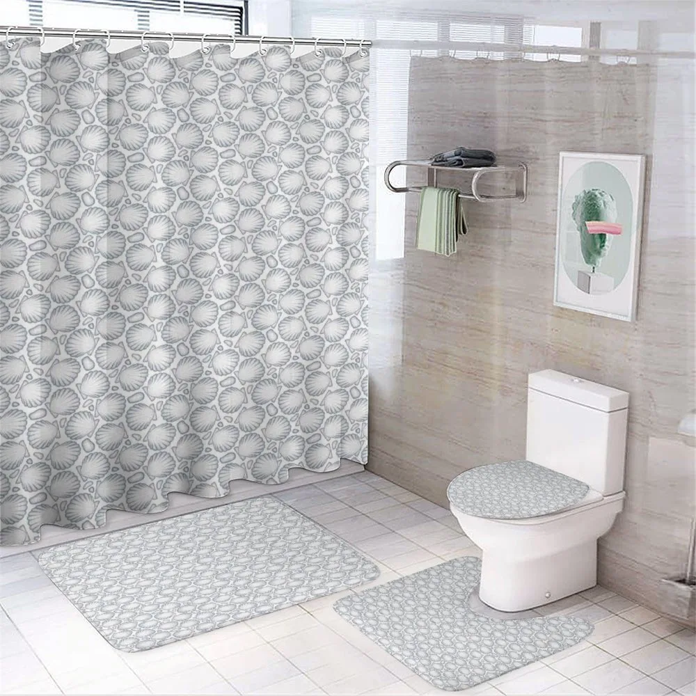 Pointilist Scallops — 4-Piece Bathroom Set preview