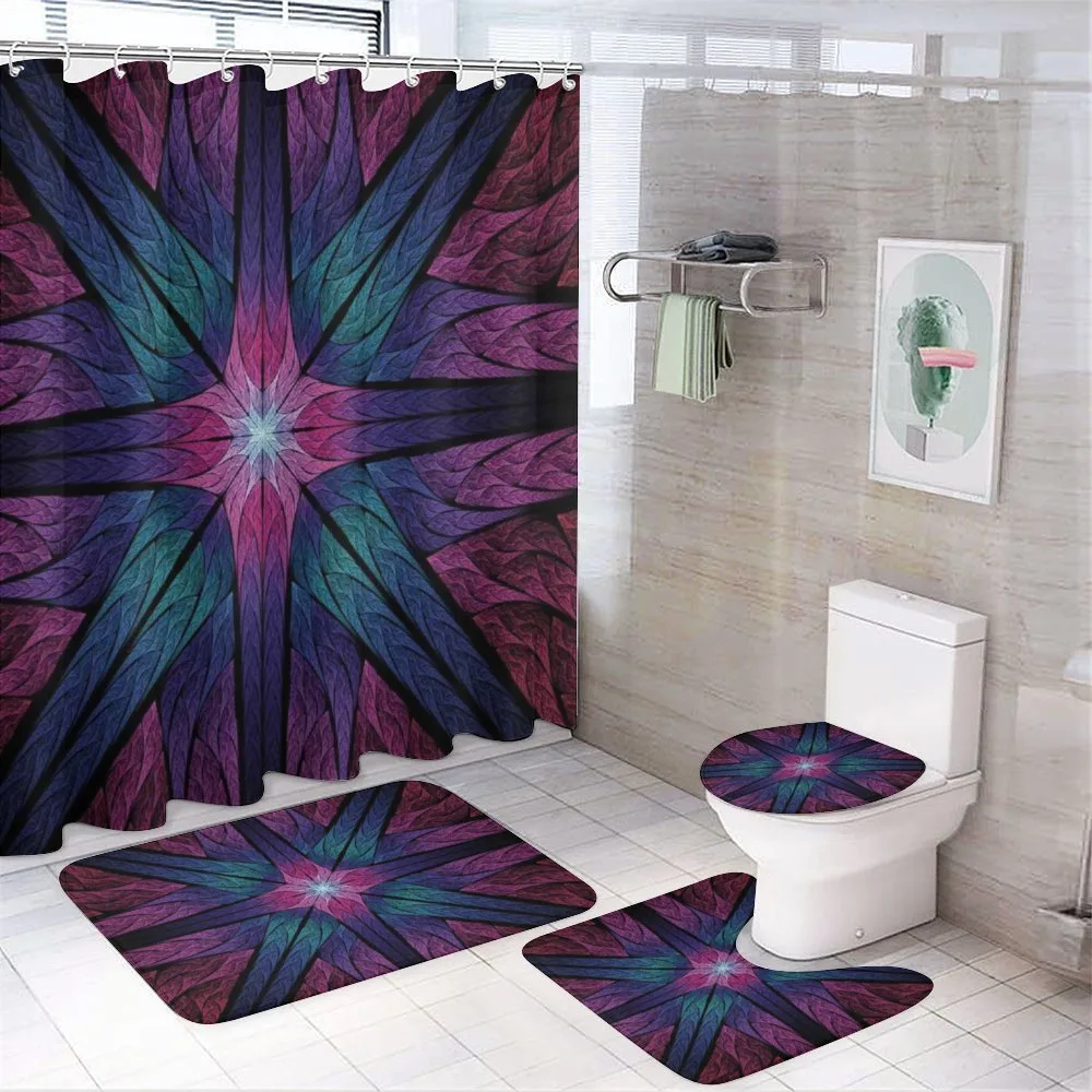 Psychedelic Vivid Art — 4-Piece Bathroom Set preview