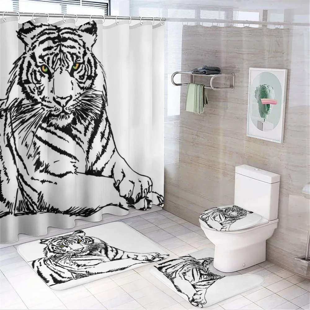 Sketch of Tiger African — 4-Piece Bathroom Set preview