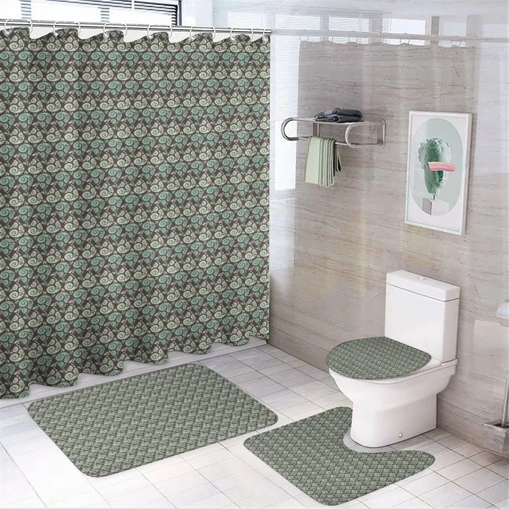Swirled Raindrops — 4-Piece Bathroom Set preview