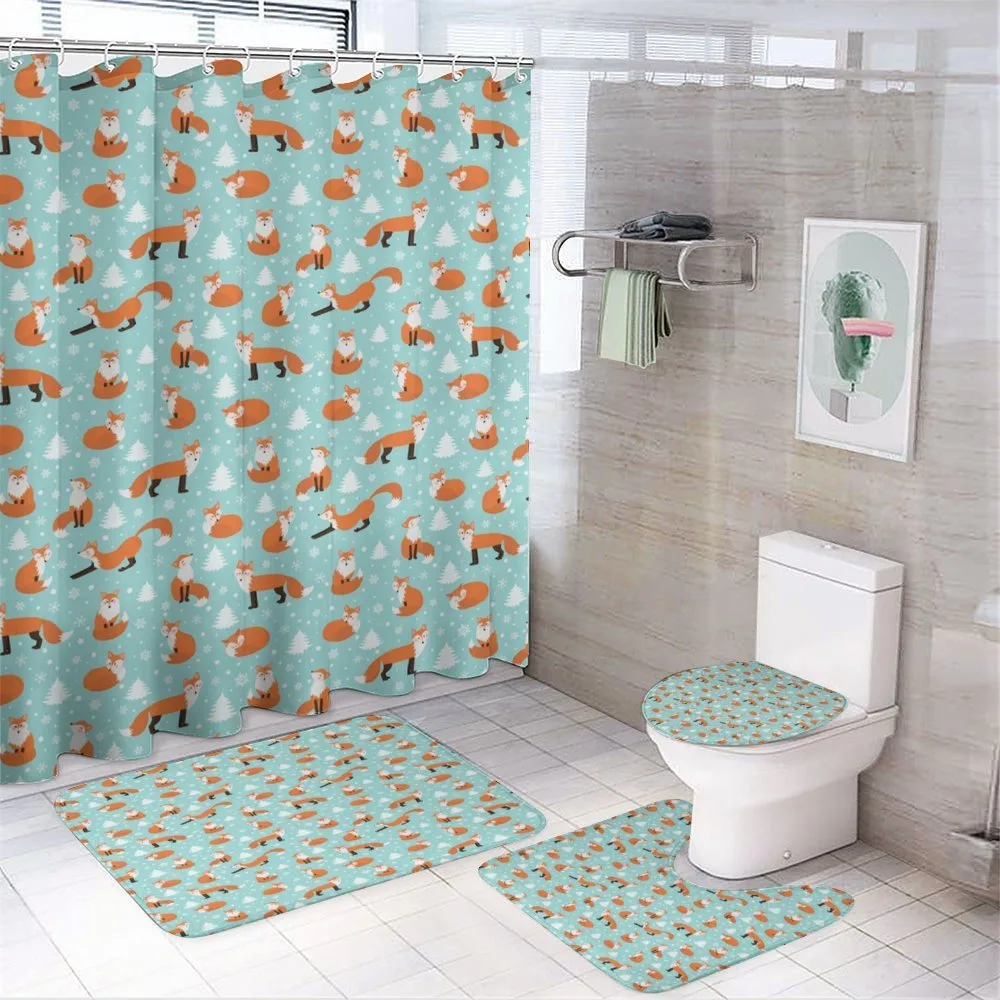 Wild Animal in Winter — 4-Piece Bathroom Set preview