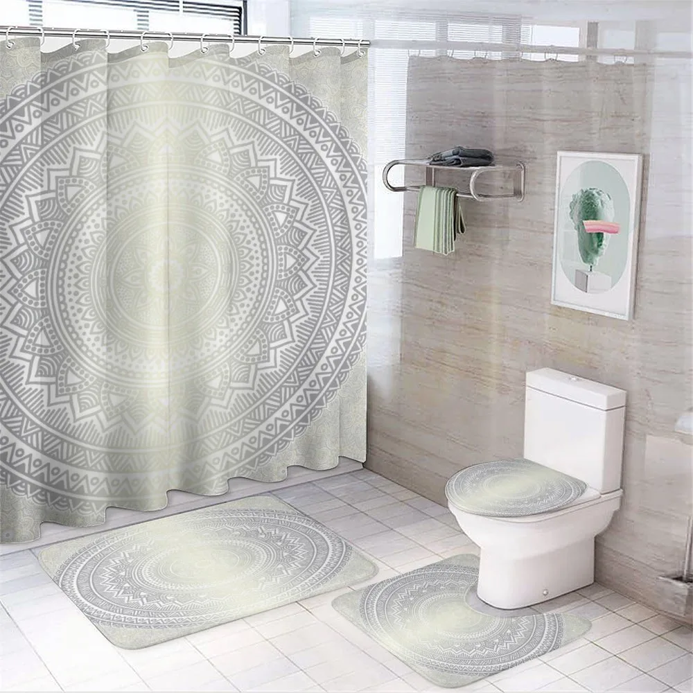 Boho Ombre Retro — 4-Piece Bathroom Set preview