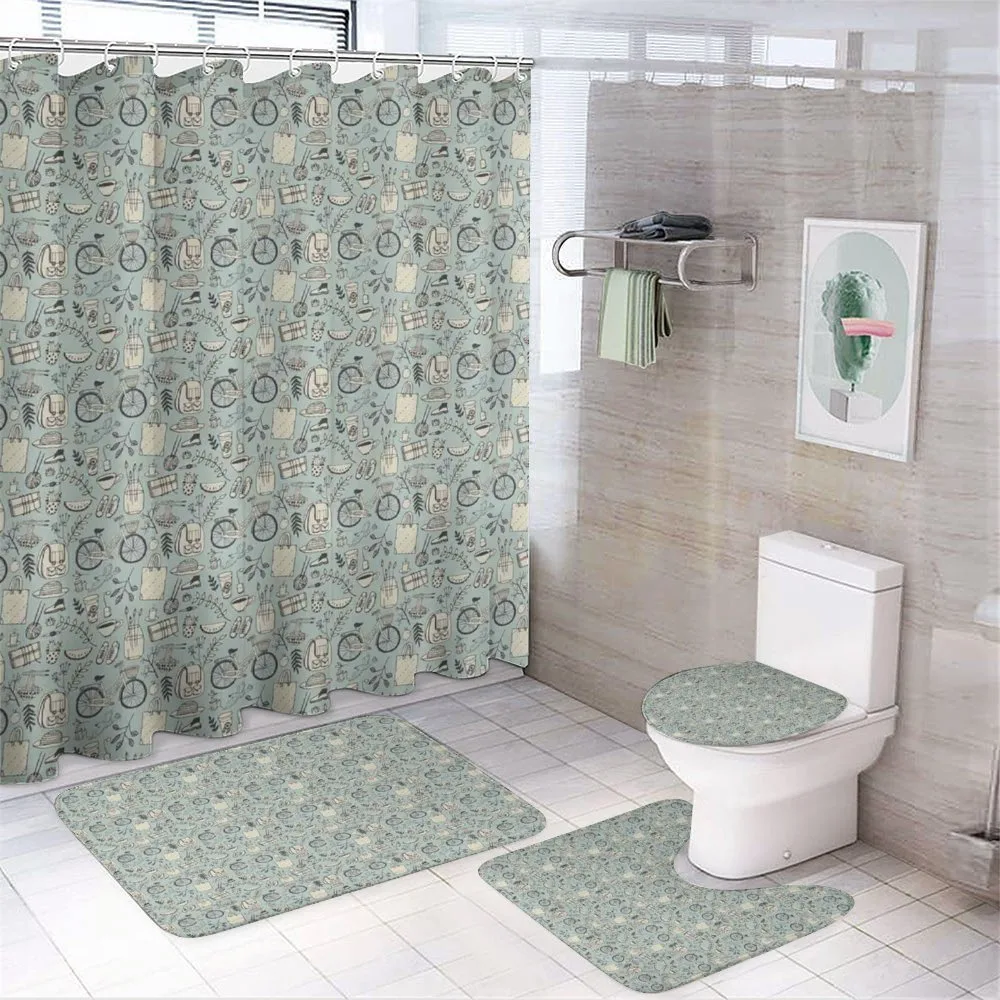 Hipster Summer Mood — 4-Piece Bathroom Set preview