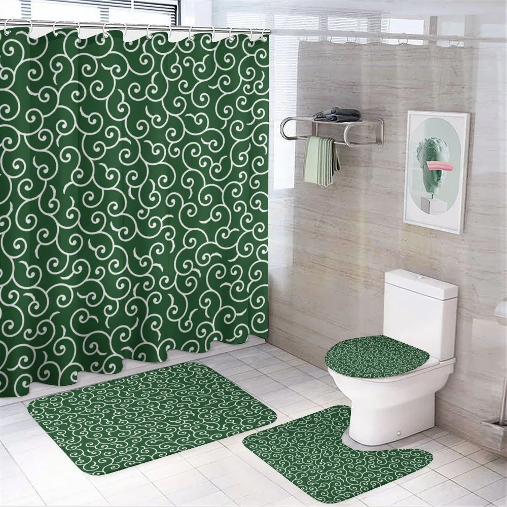 Japanese Pattern — 4-Piece Bathroom Set preview