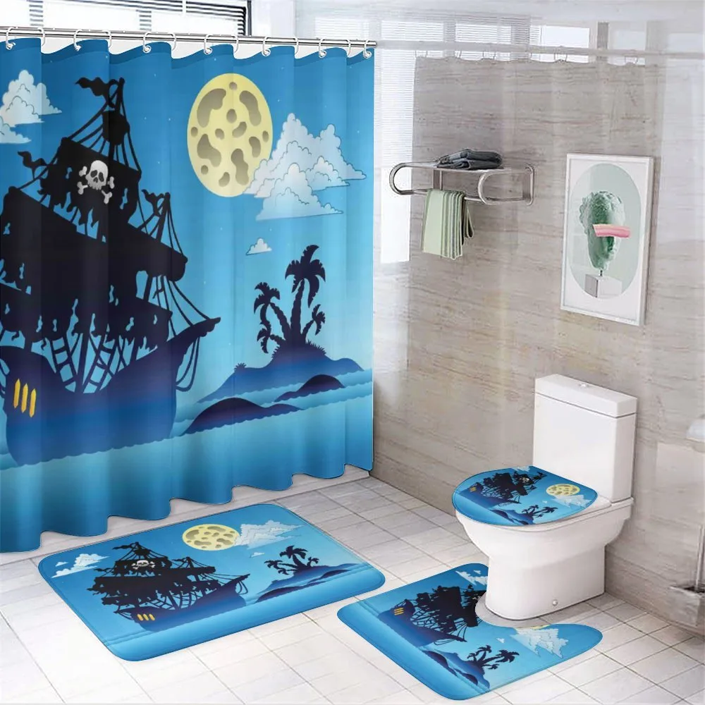 Pirate Ship Island — 4-Piece Bathroom Set preview