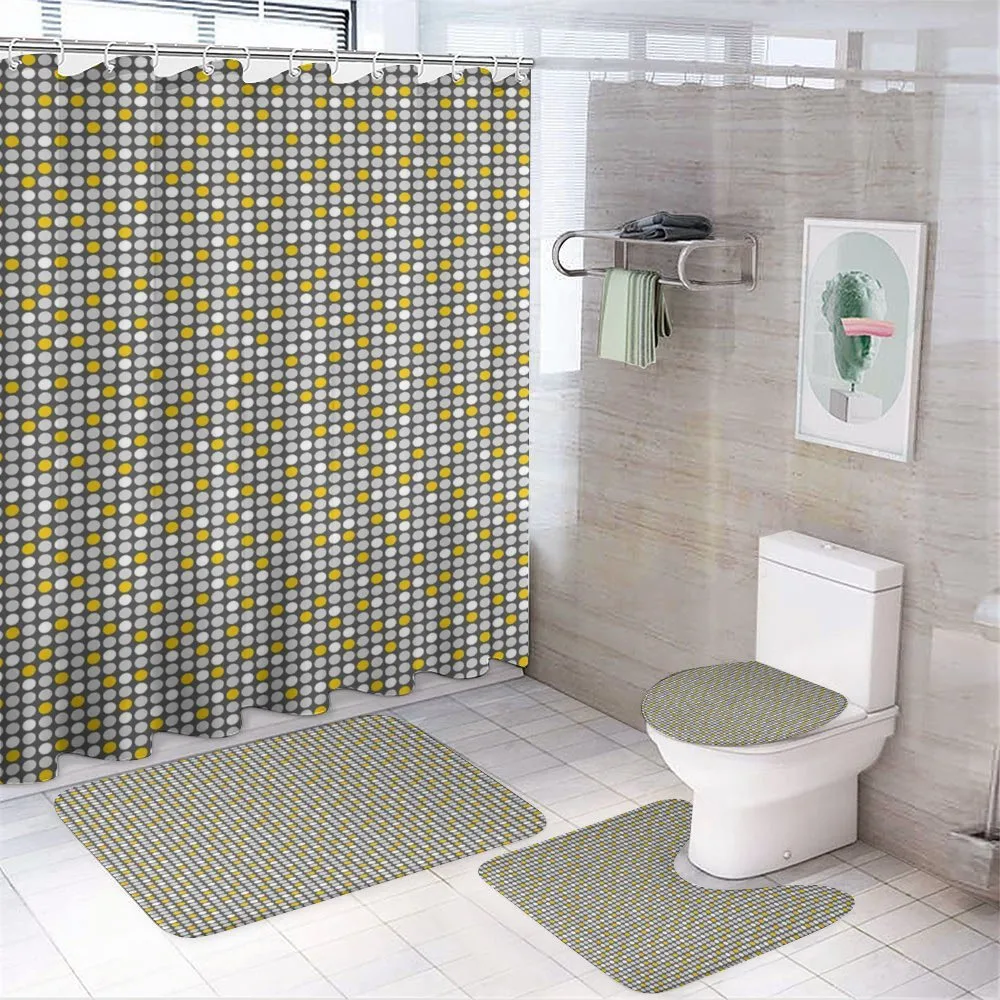 Simple Symmetric Rounds 4-Piece Bathroom Set product video