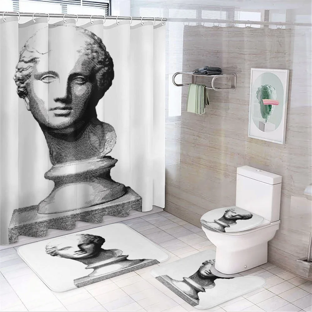 Woman Head Art — 4-Piece Bathroom Set preview