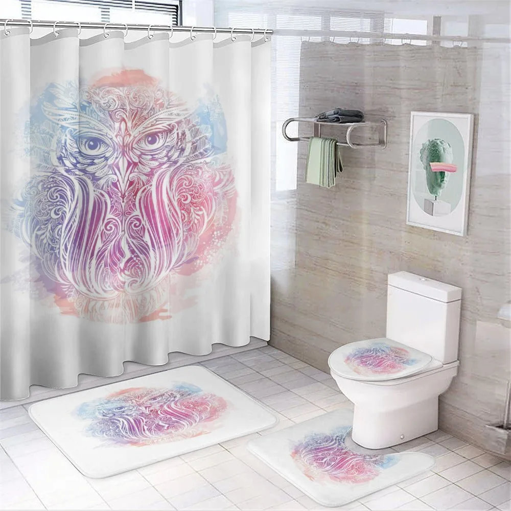 Woodland Bird Design — 4-Piece Bathroom Set preview