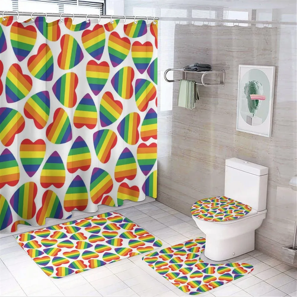 Colorful Heart — 4-Piece Bathroom Set preview