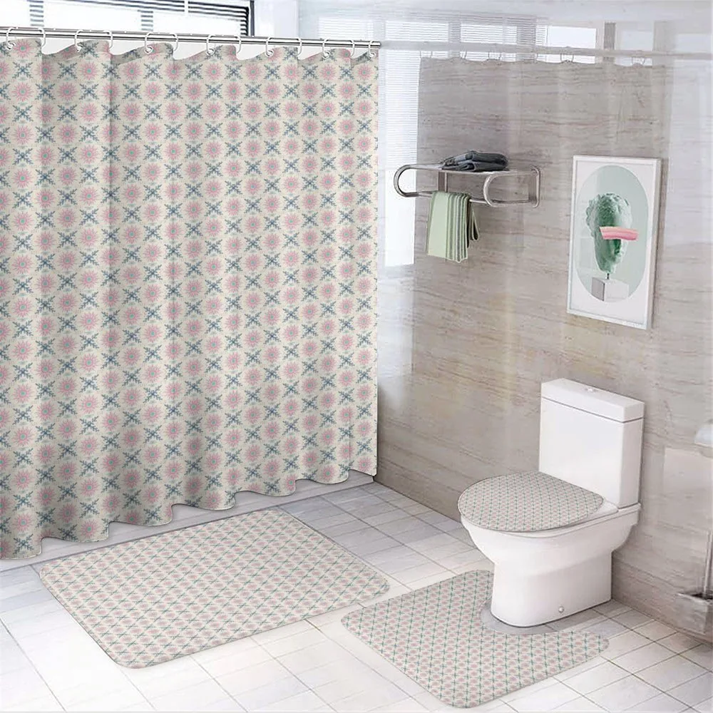 Leafy Flowers Inspired — 4-Piece Bathroom Set preview