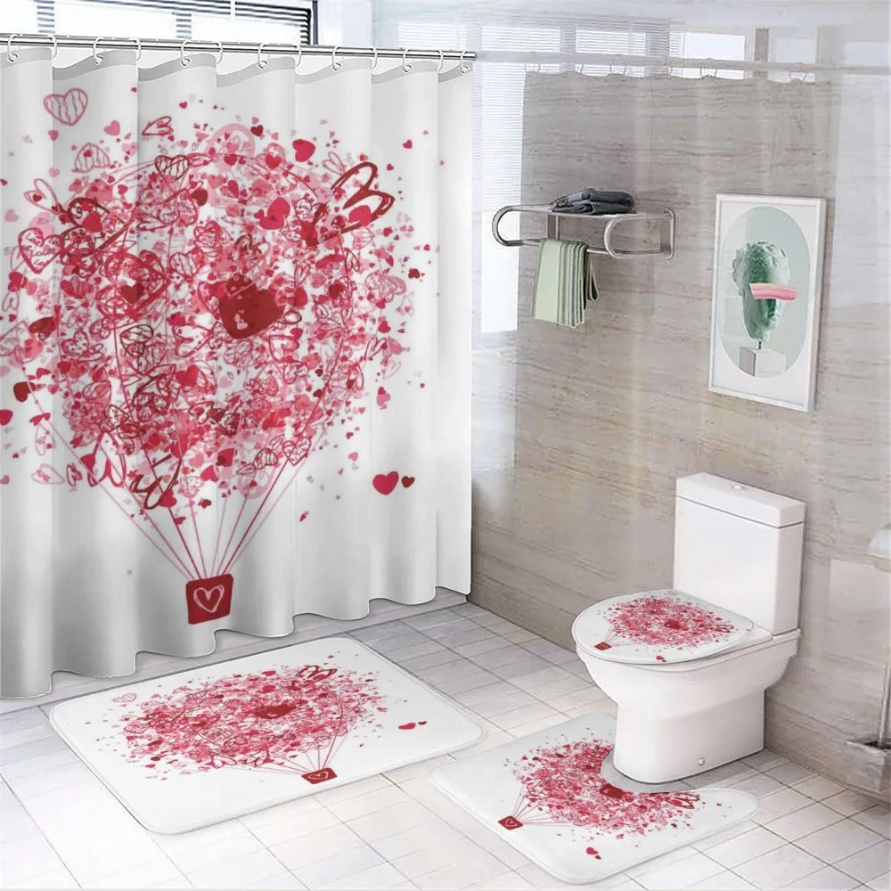 Love is in the Air Balloon — 4-Piece Bathroom Set preview