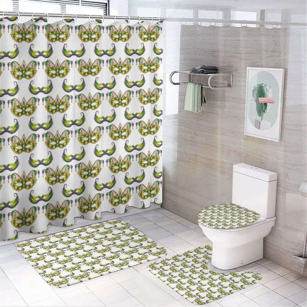 Mask Pattern — 4-Piece Bathroom Set preview