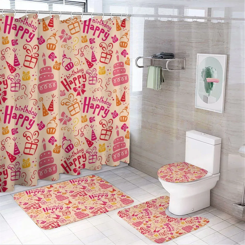 Party Theme Cakes — 4-Piece Bathroom Set preview