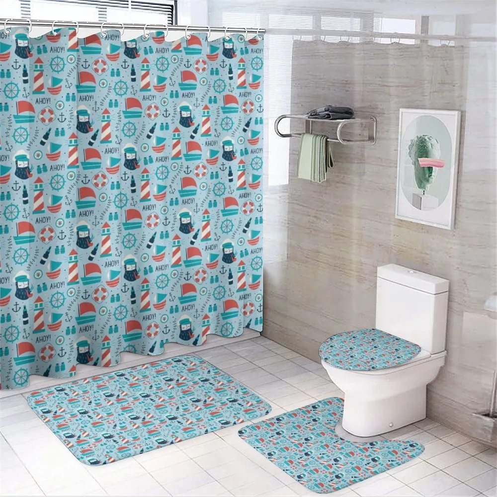 Pipe Smoking Captain — 4-Piece Bathroom Set preview
