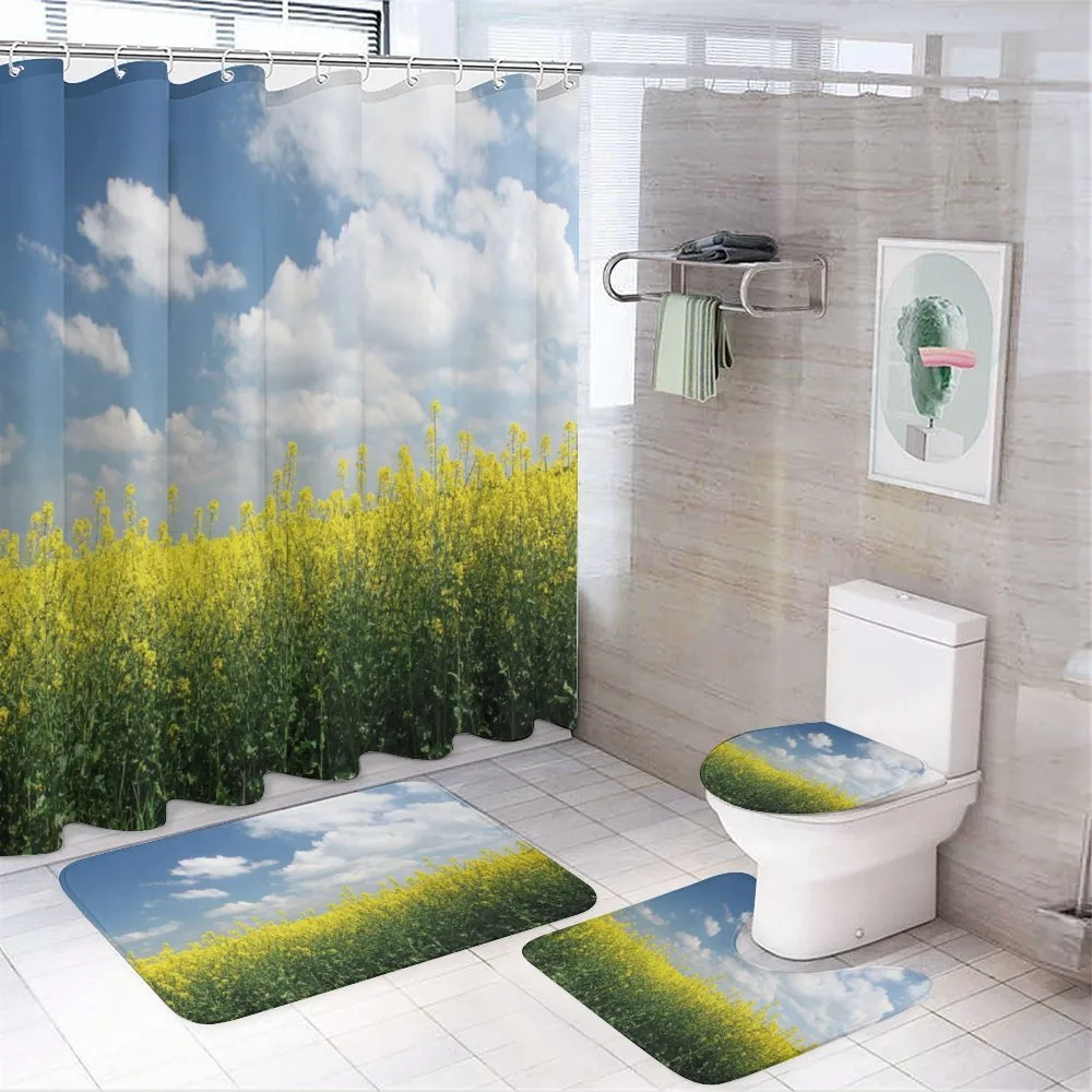 Rapeseed Field Germany — 4-Piece Bathroom Set preview