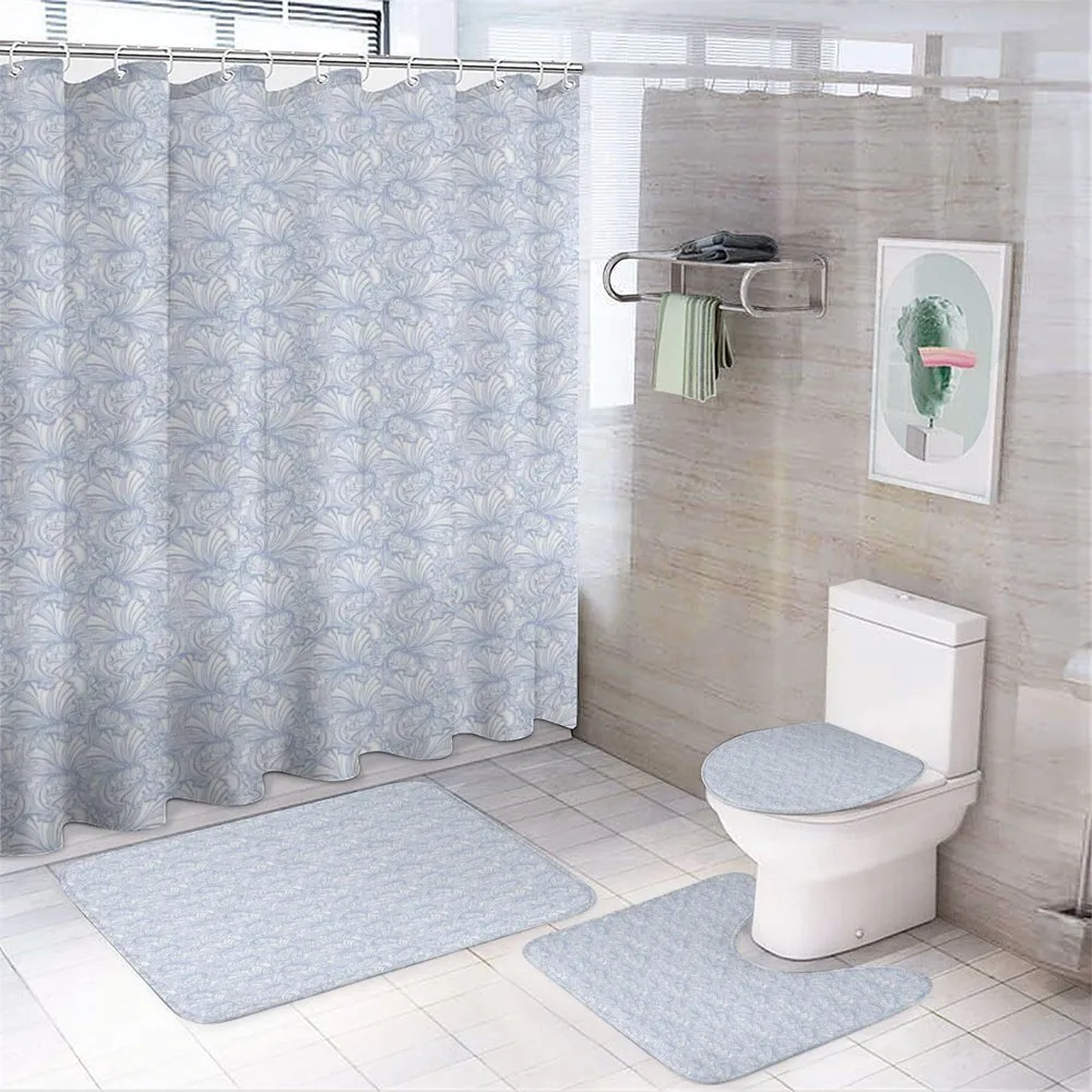 Vintage Iris Blooms — 4-Piece Bathroom Set preview