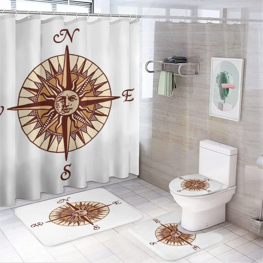 Calm Colors Moon Face — 4-Piece Bathroom Set preview