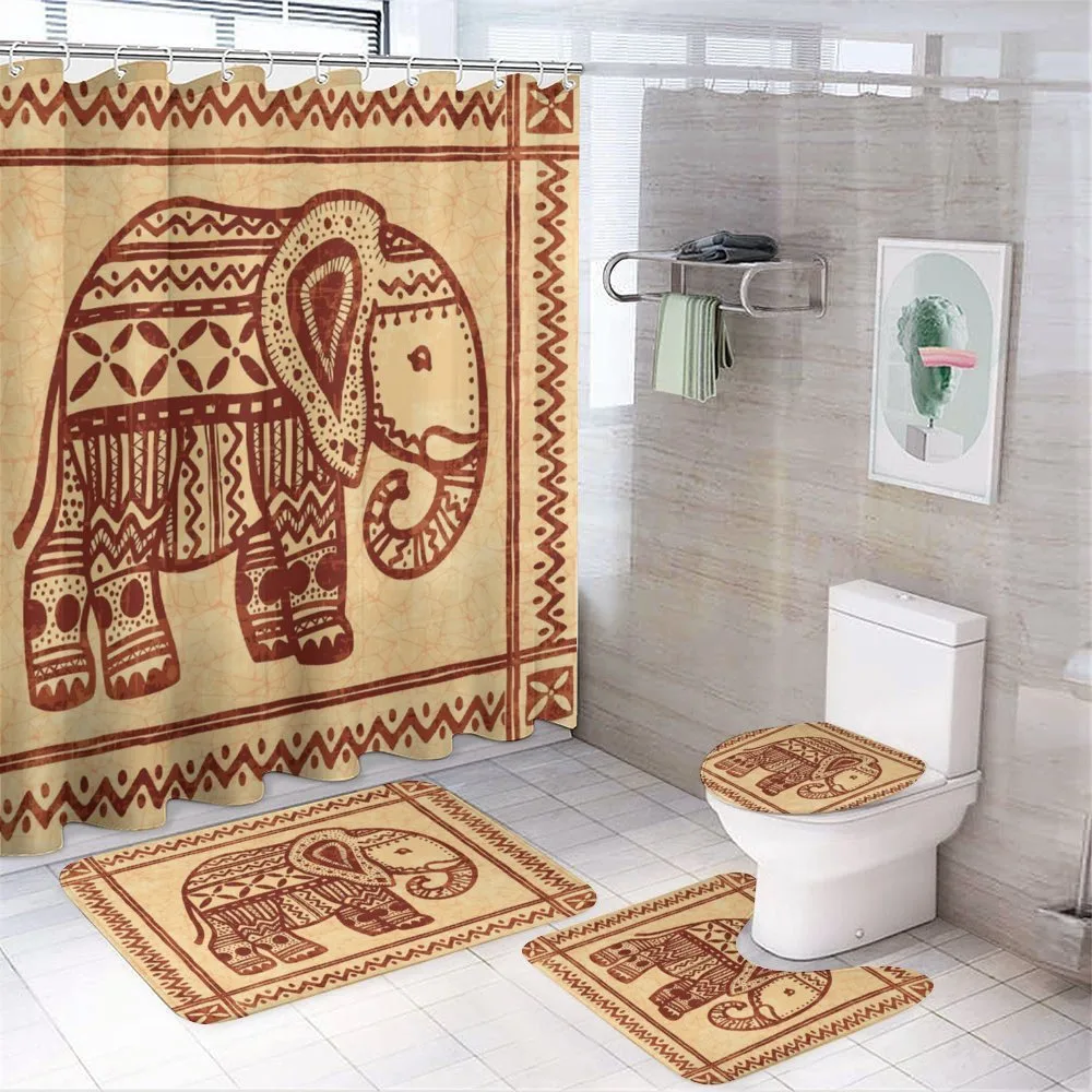 Elephant Deco — 4-Piece Bathroom Set preview