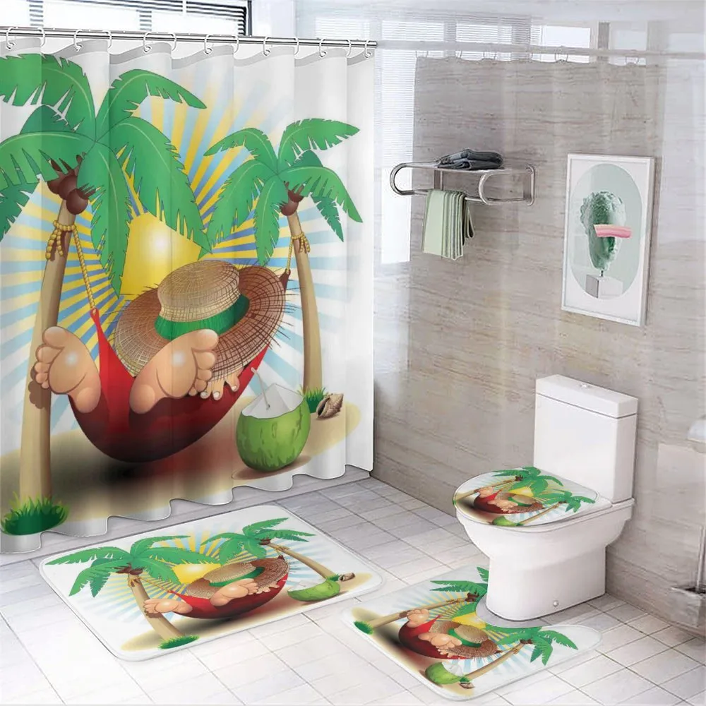 Exotic Summer Paradise — 4-Piece Bathroom Set preview