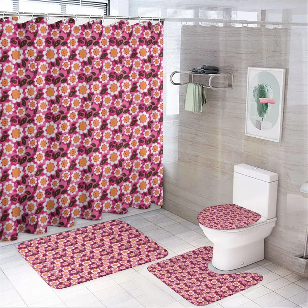 Flourishing Daisies — 4-Piece Bathroom Set preview