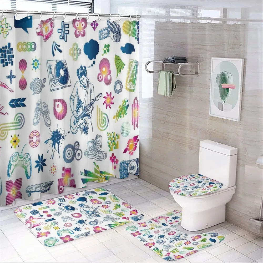 Modern Ombre Guitar Teen — 4-Piece Bathroom Set preview