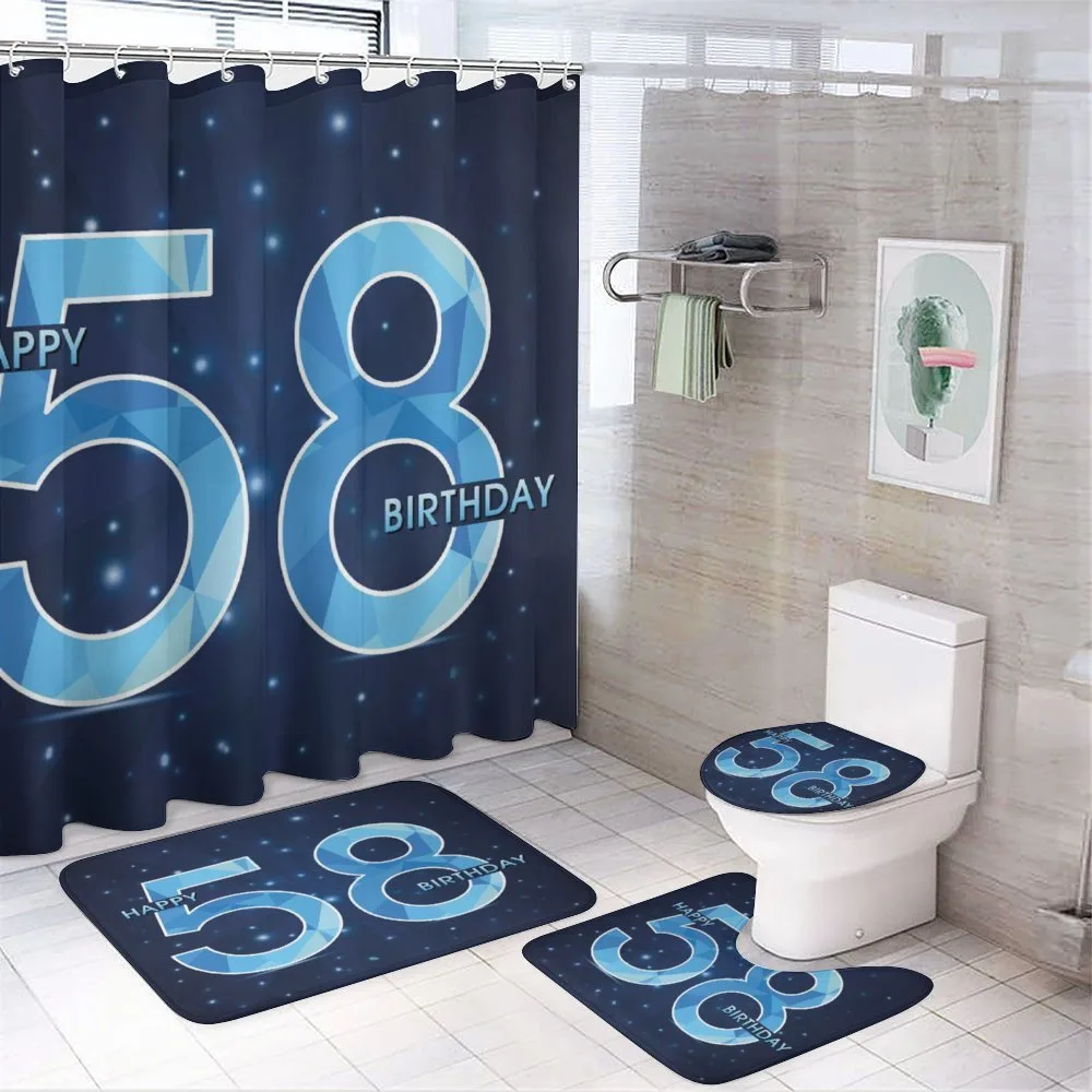 Number Night Sky Age — 4-Piece Bathroom Set preview