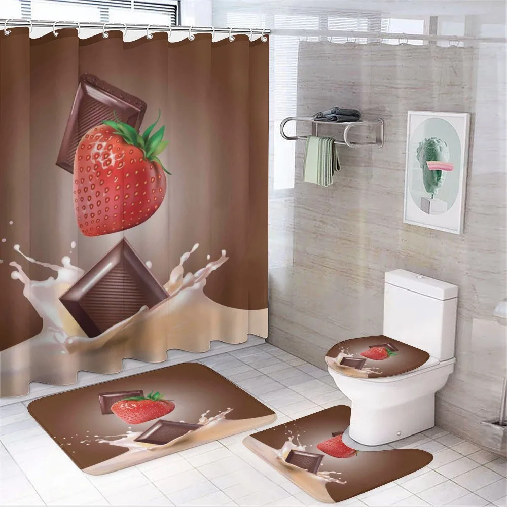 Strawberry Chocolate — 4-Piece Bathroom Set preview