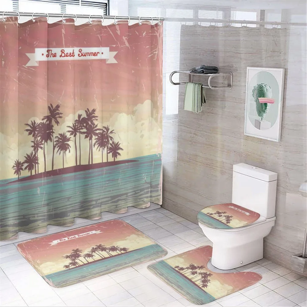 Best Summer Calligraphy — 4-Piece Bathroom Set preview