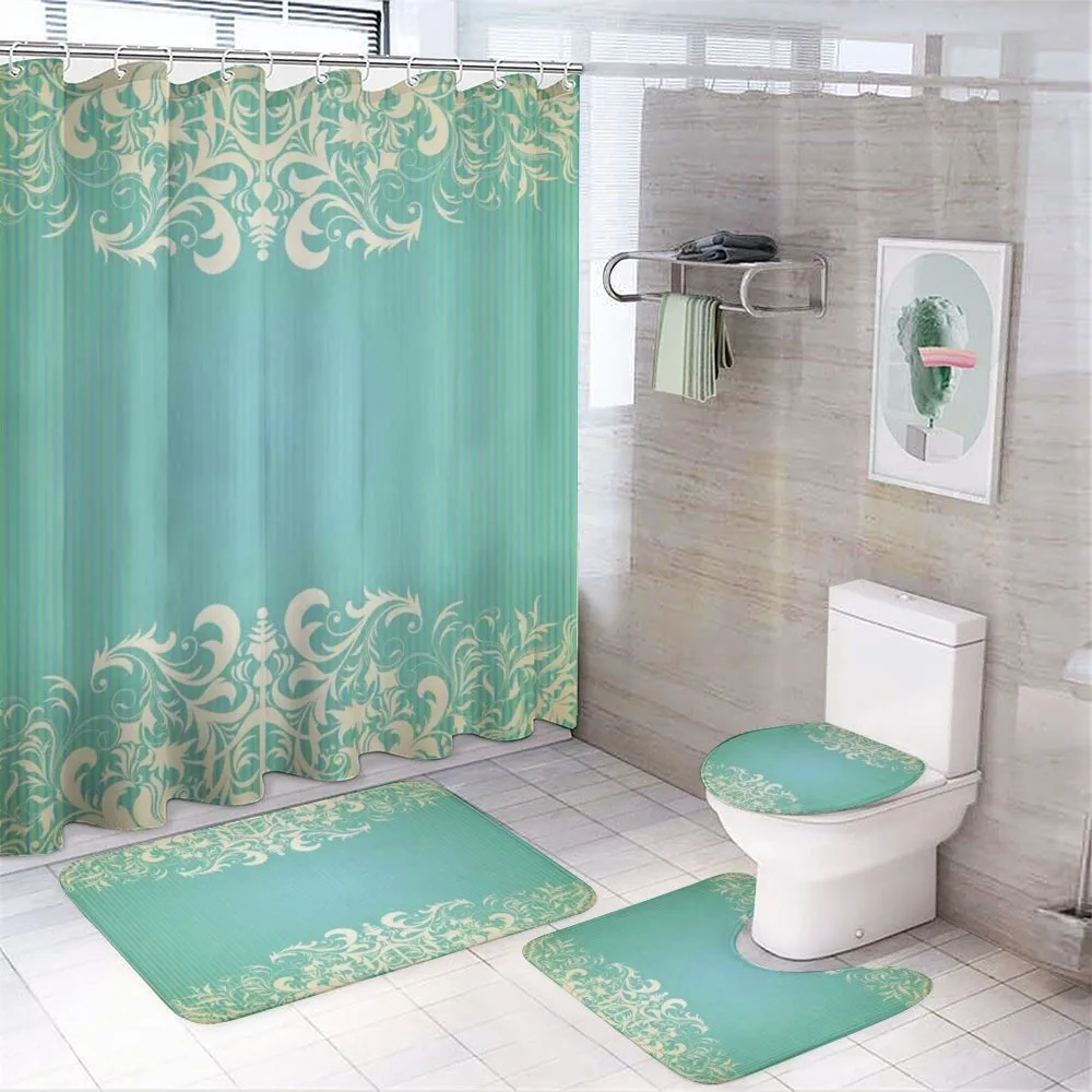 Flora Curlicues — 4-Piece Bathroom Set preview