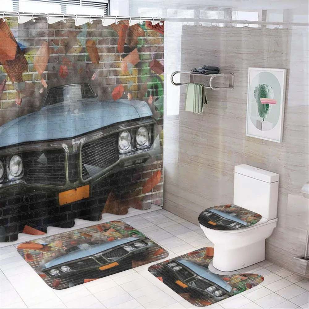Graffiti Style Street Art — 4-Piece Bathroom Set preview