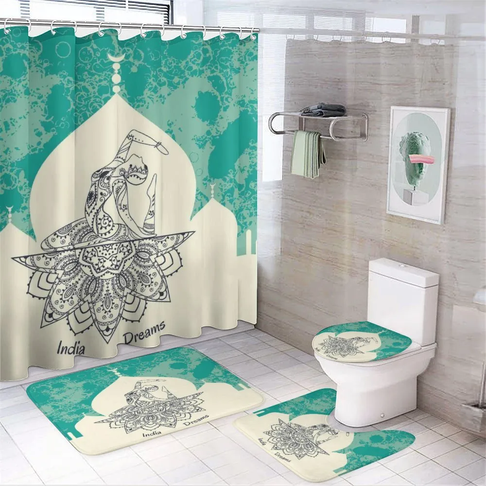Mystical Mandala Yoga — 4-Piece Bathroom Set preview