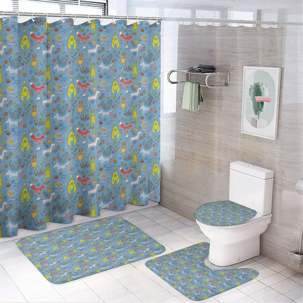 Spring Forest Fauna — 4-Piece Bathroom Set preview