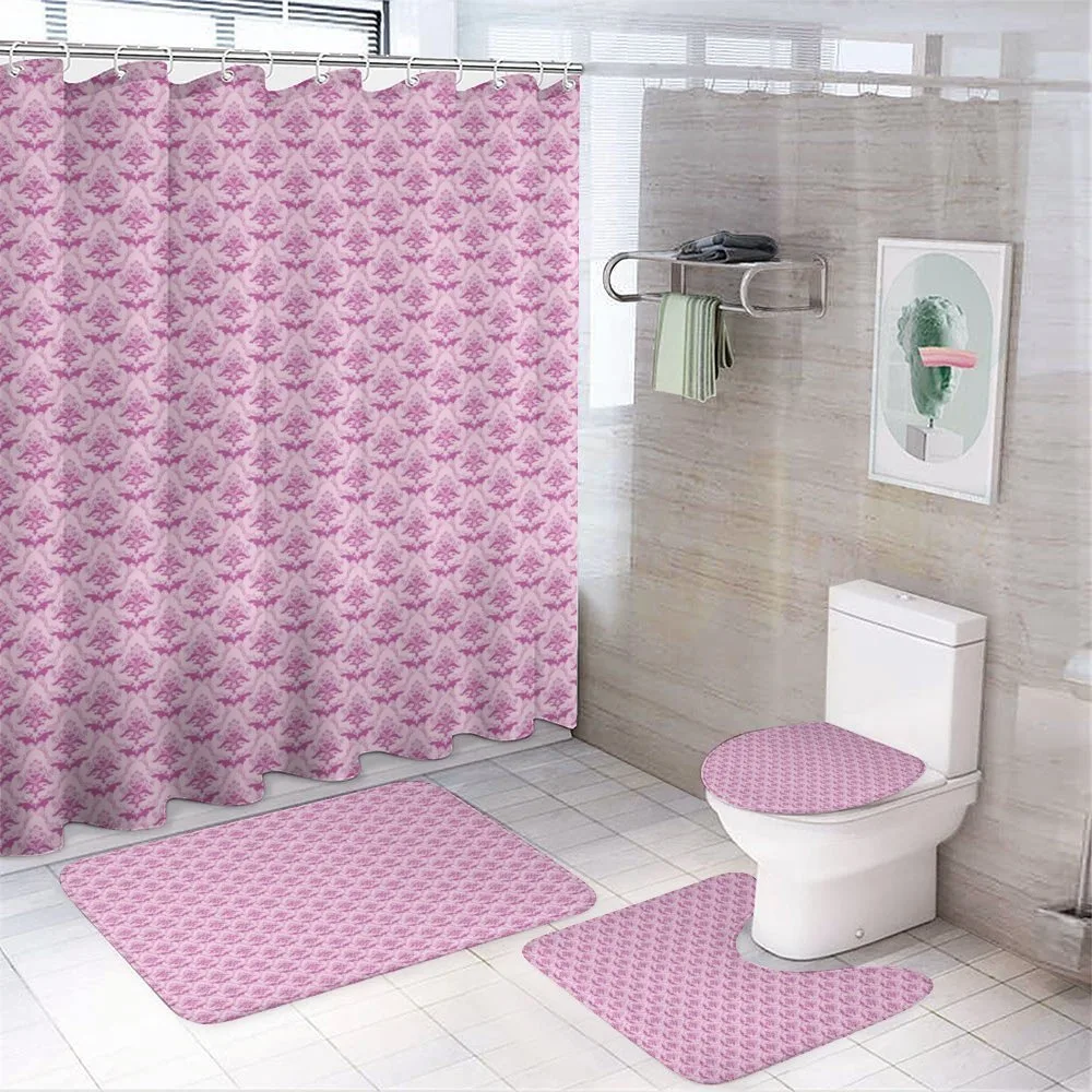 Victorian Monochrome Art — 4-Piece Bathroom Set preview